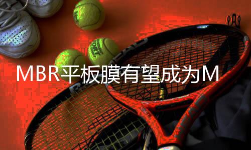 MBR平板膜有望成为MBR膜市场主流,污水处理领域为其最大需求端